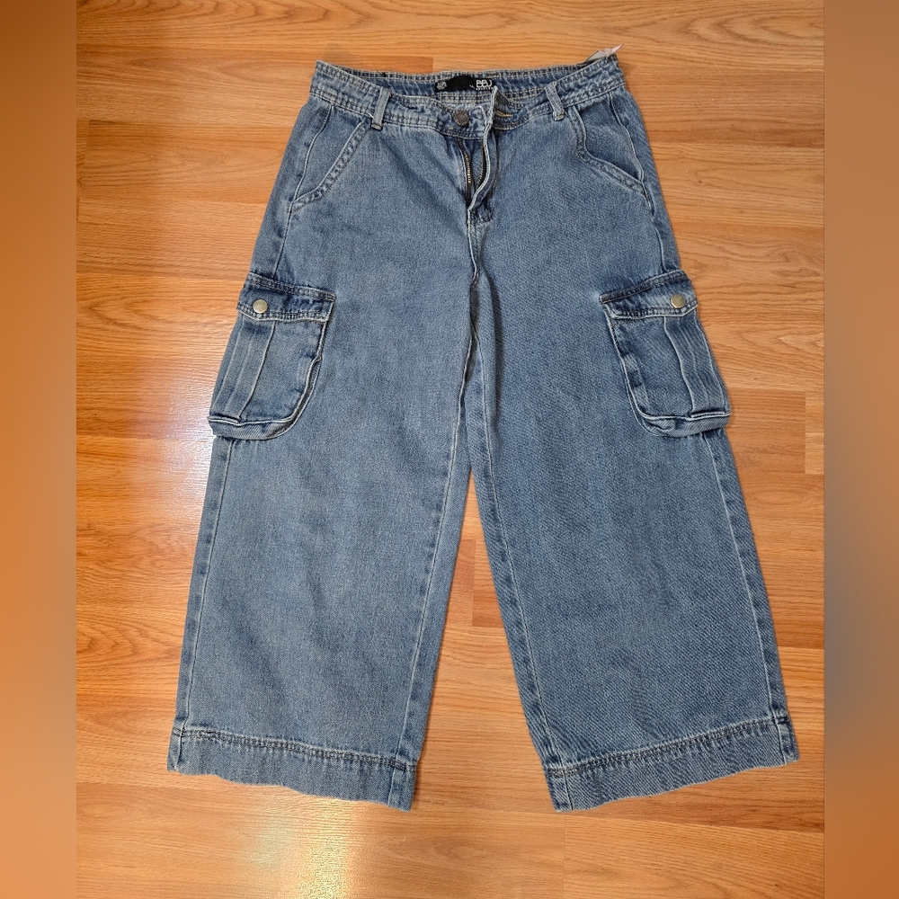 BBJ Los Angeles Wide Leg Cropped Jeans